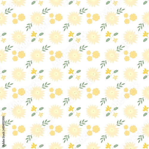 Background seamless patterns flowers floral blossom