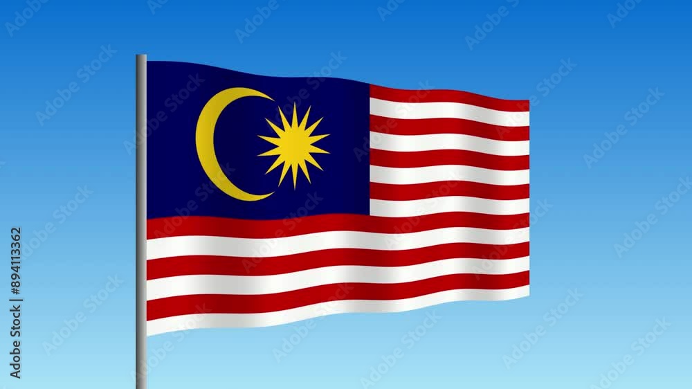 Animated Waving Flag of Malaysia Animated Waving Flag of Malaysia