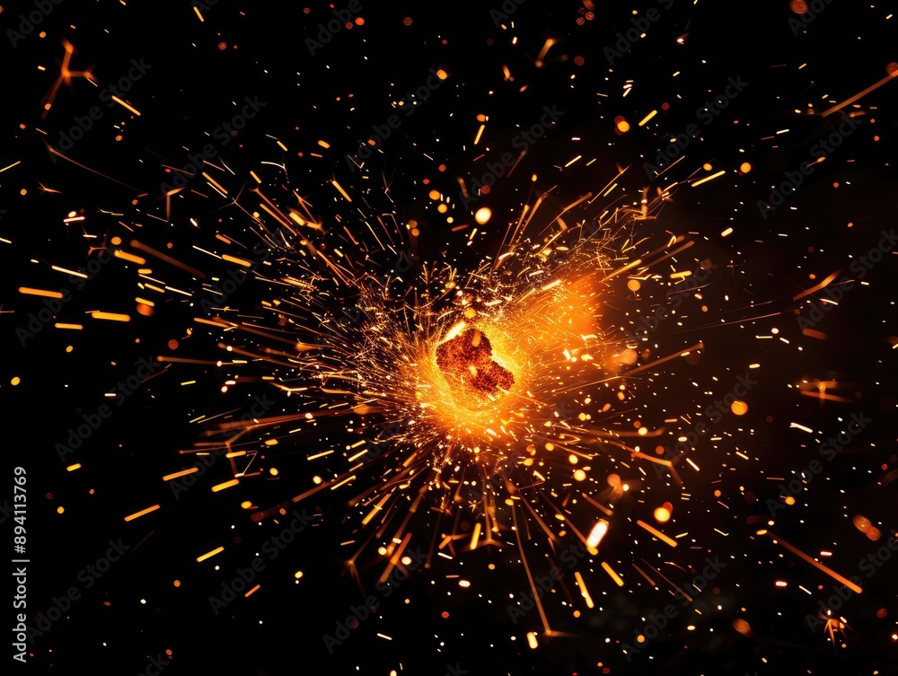 Fototapeta premium explosion of fireworks