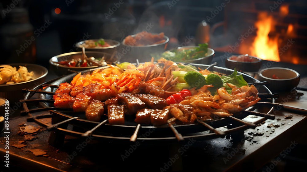 Grilled Seafood & Meat Platter Grilled Seafood & Meat Platter