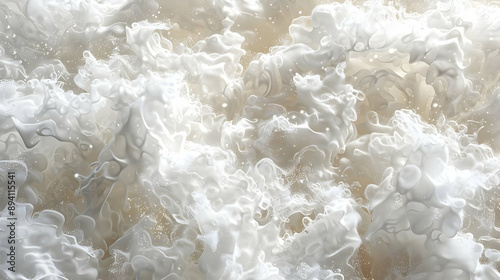 Abstract White Liquid Texture