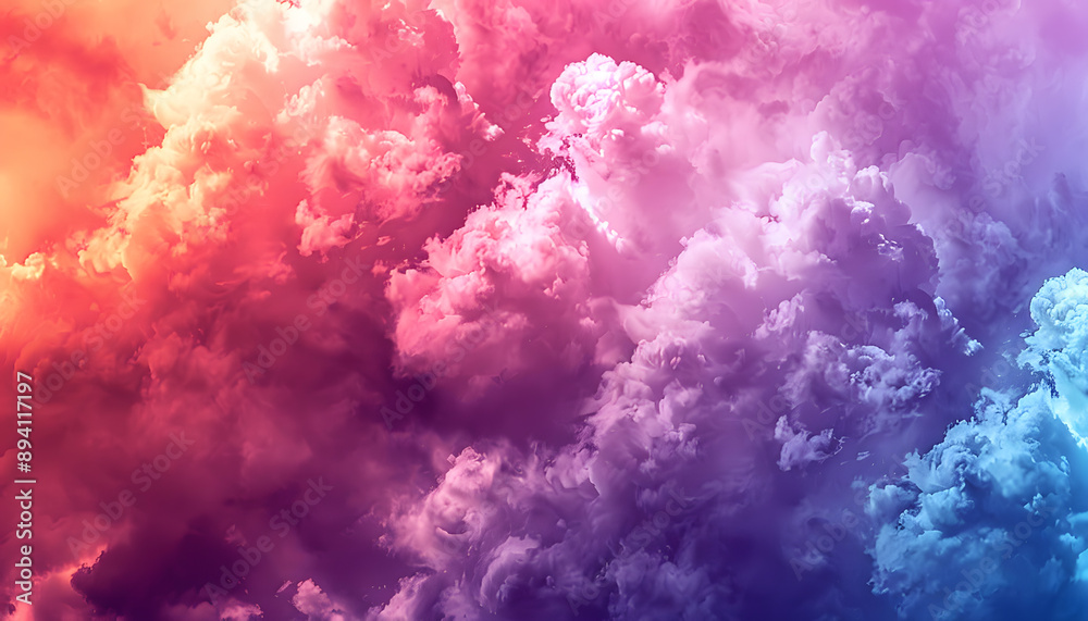 Fototapeta premium Colorful wallpaper with smooth color transitions