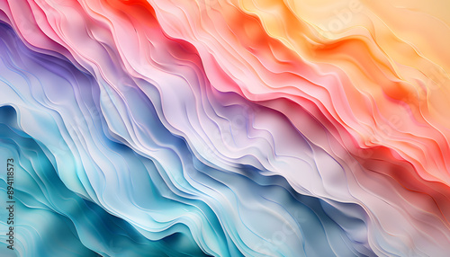 Wallpaper Mural Colorful wallpaper with smooth color transitions Torontodigital.ca