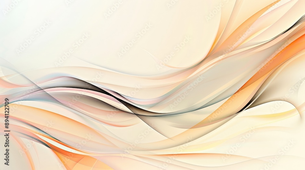 Fluid Elegance - Abstract Design with Curves and Gradients, Copy Space, Deep Depth of Field Fluid Elegance - Abstract Design with Curves and Gradients, Copy Space, Deep Depth of Field