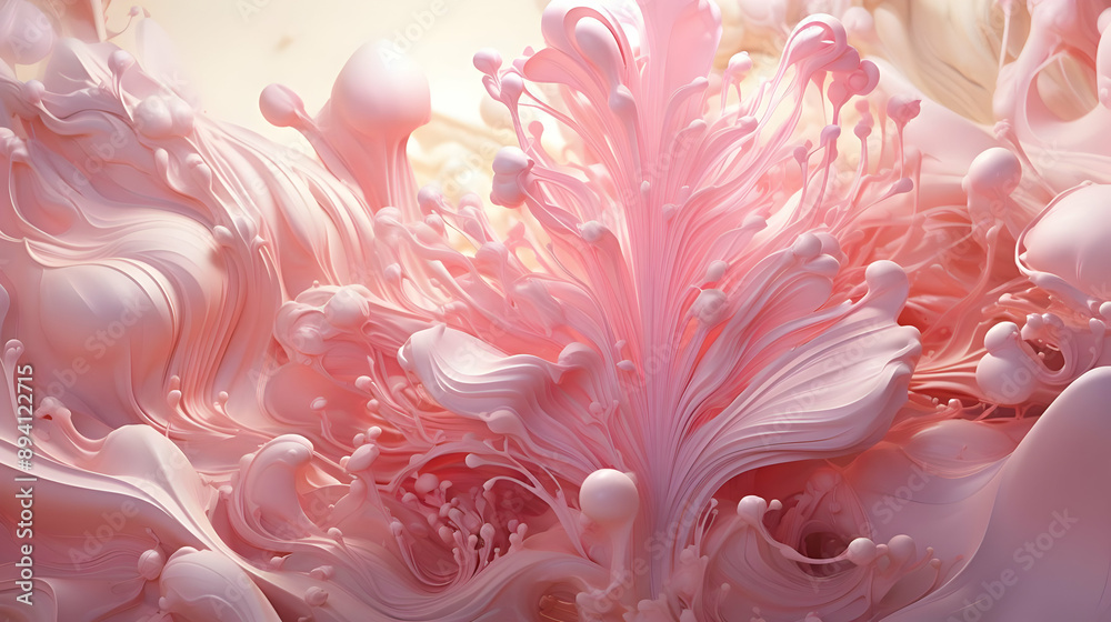 Abstract Pink Liquid Art Abstract Pink Liquid Art