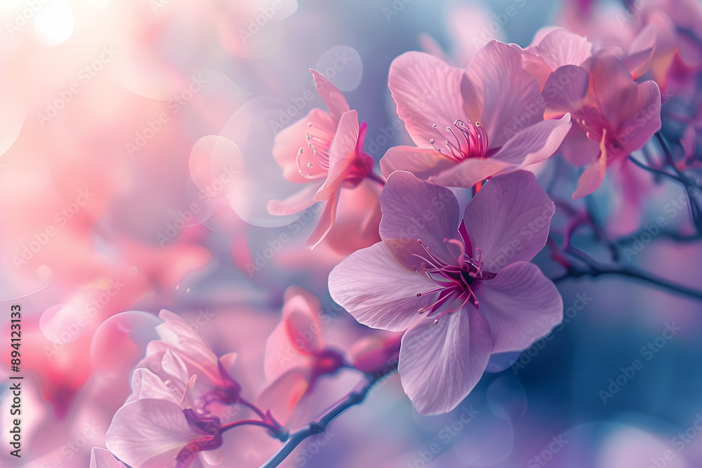 Delicate Pink Blossoms in Soft Light Delicate Pink Blossoms in Soft Light