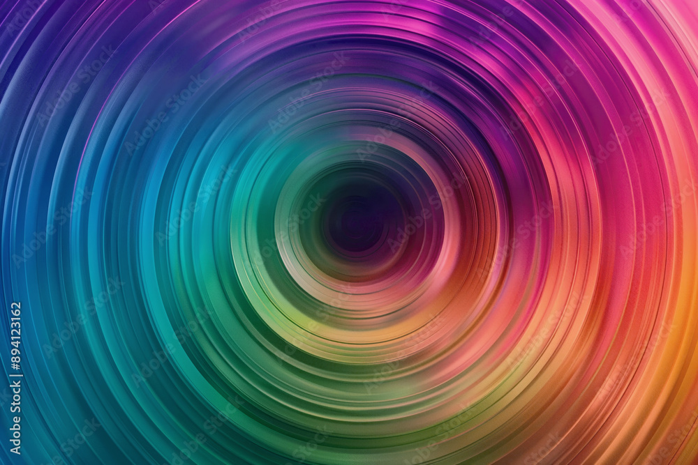 Fototapeta premium Colorful image rainbow colored circles background