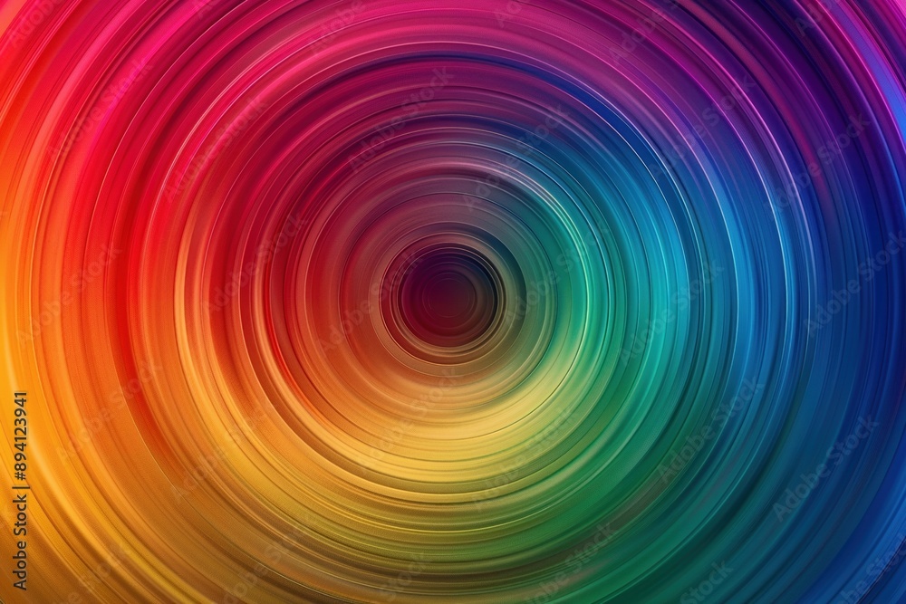Obraz premium Colorful abstract rainbow circle background