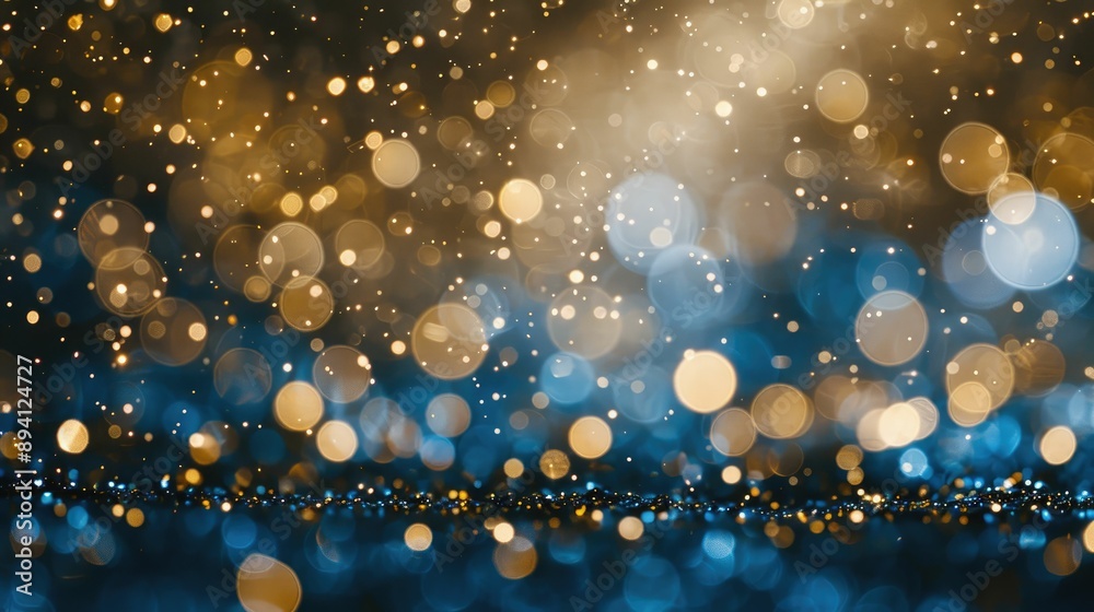 Defocused particles creating a sparkling bokeh effect Defocused particles creating a sparkling bokeh effect