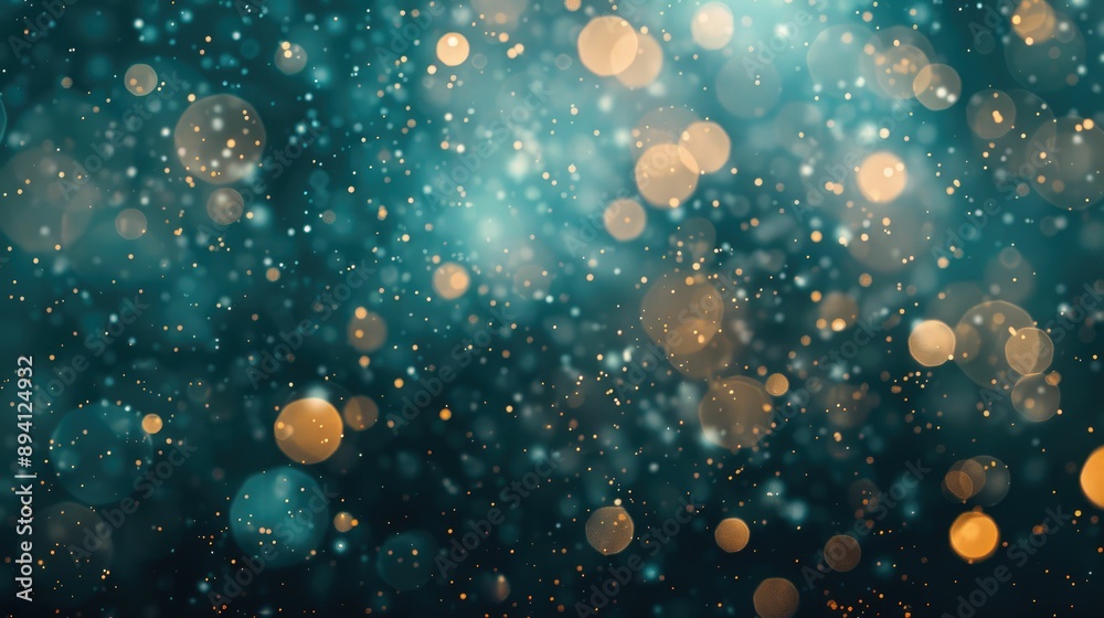 Defocused particles creating a sparkling bokeh effect Defocused particles creating a sparkling bokeh effect