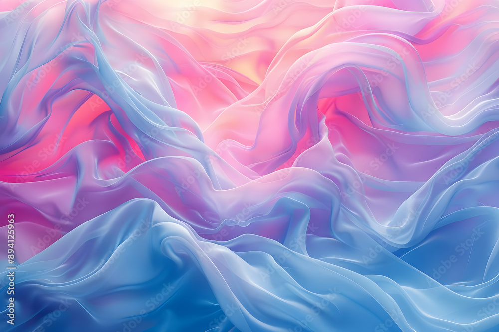 Abstract Pink & Blue Fabric Texture Abstract Pink & Blue Fabric Texture