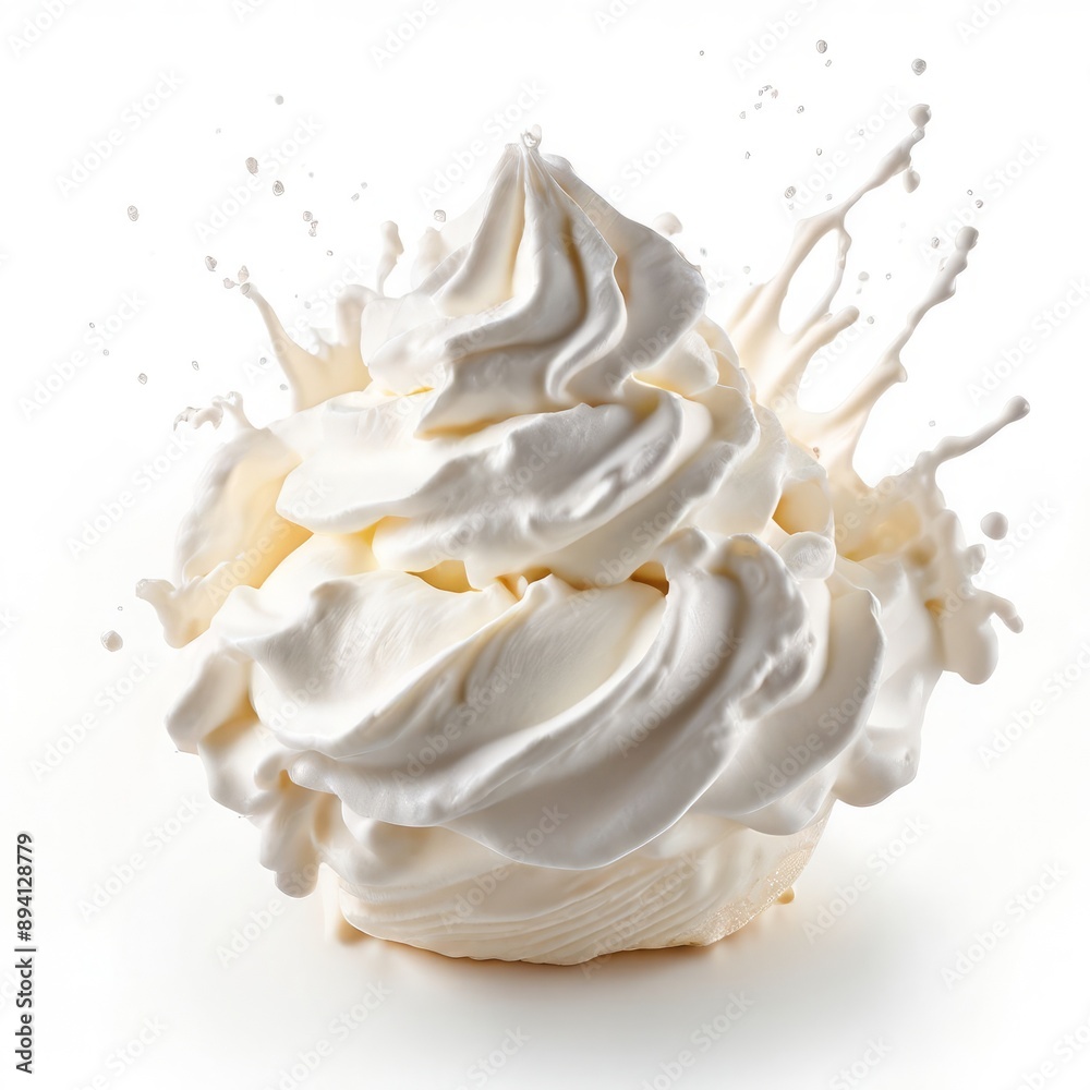 a burst of whipped cream light and airy floating gracefully clos a burst of whipped cream light and airy floating gracefully clos
