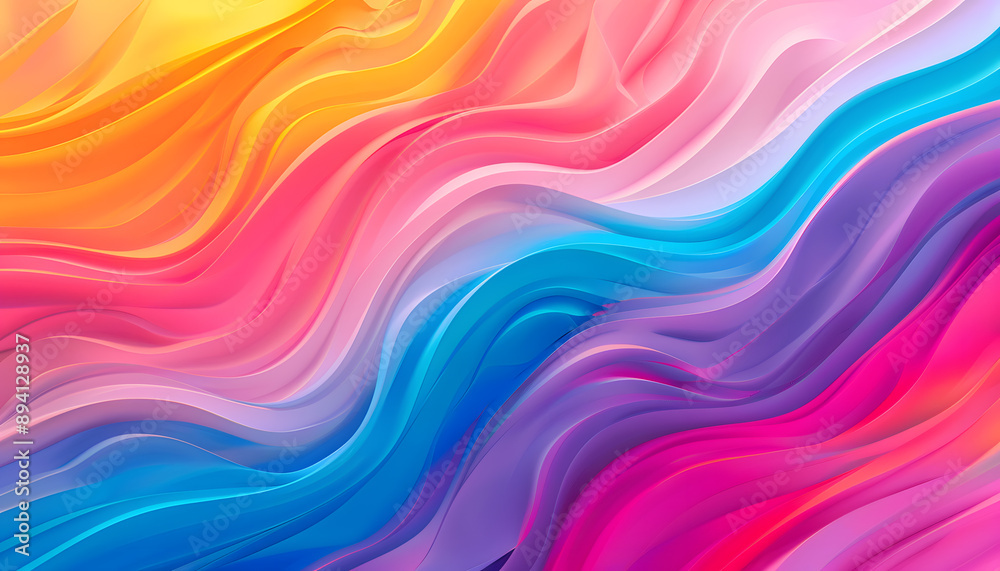 Fototapeta premium Colorful wallpaper with smooth color transitions