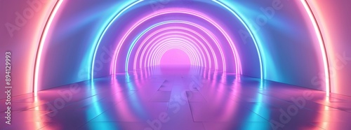 White background 3D room light abstract