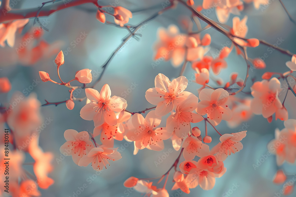 Peach Blossom Tree in Bloom Peach Blossom Tree in Bloom