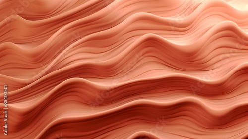 Abstract Wavy Orange Background