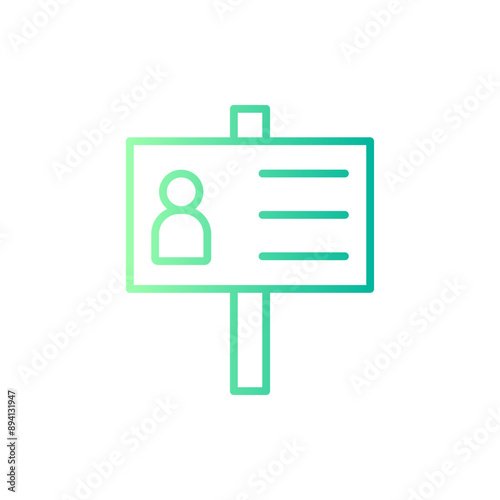 campaign gradient icon