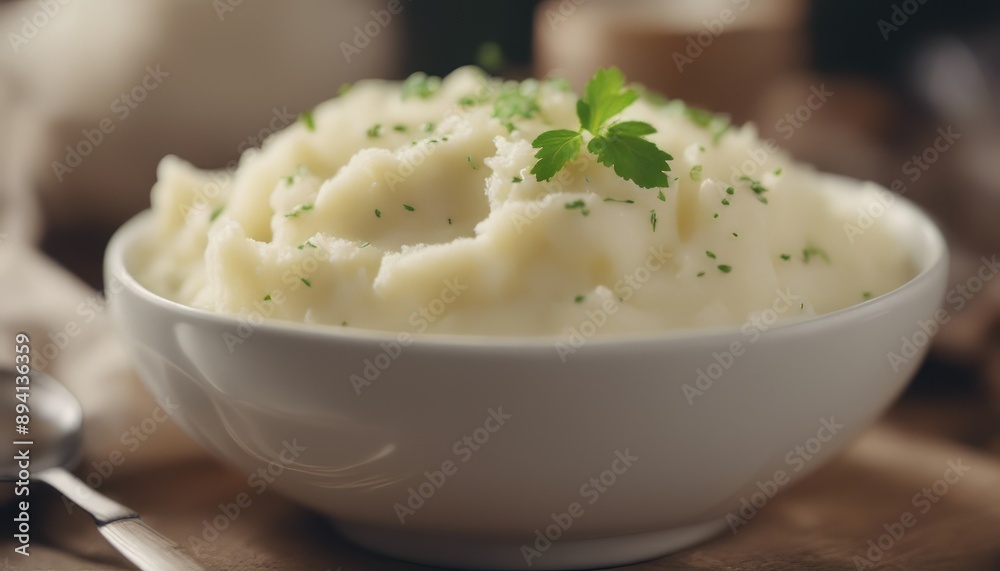 Fresh homemade creamy mashed potato in bowl Fresh homemade creamy mashed potato in bowl