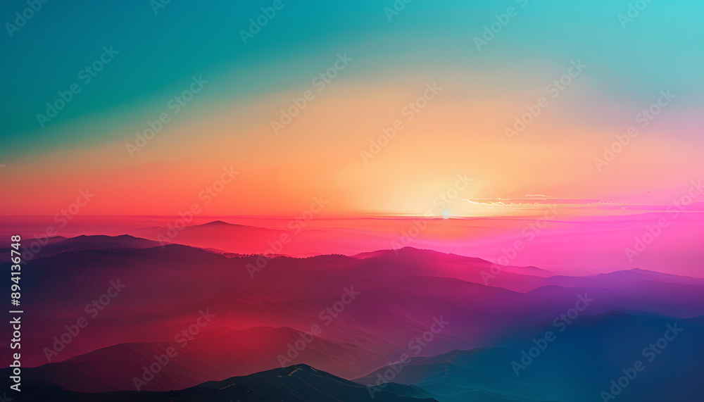 Obraz premium Colorful wallpaper with smooth color transitions