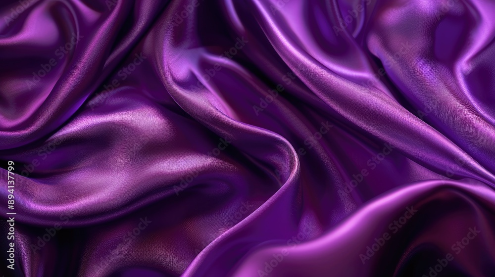 Purple silk background close up Purple silk background close up
