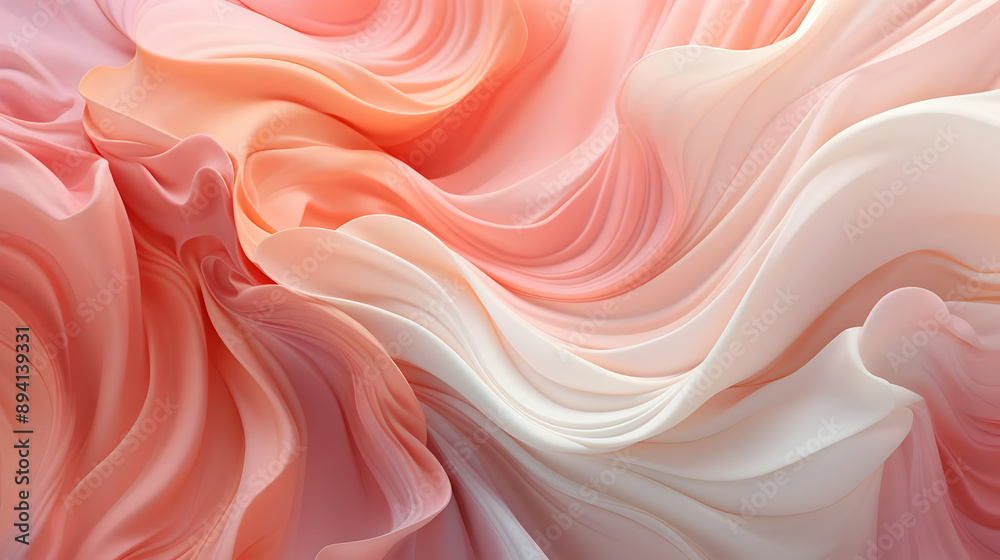 Obraz premium Abstract Pink & White Swirling Background