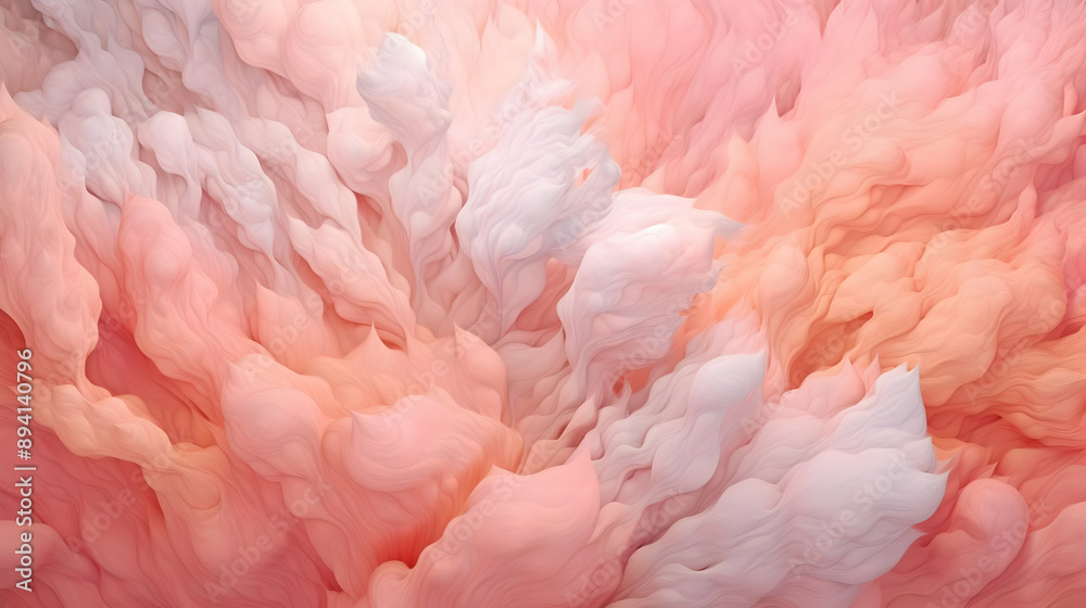 Abstract Pink & White Swirls Abstract Pink & White Swirls