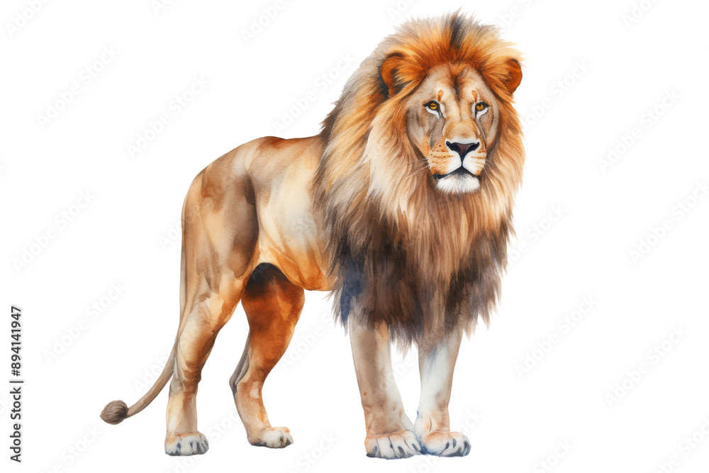 lion isolated on white