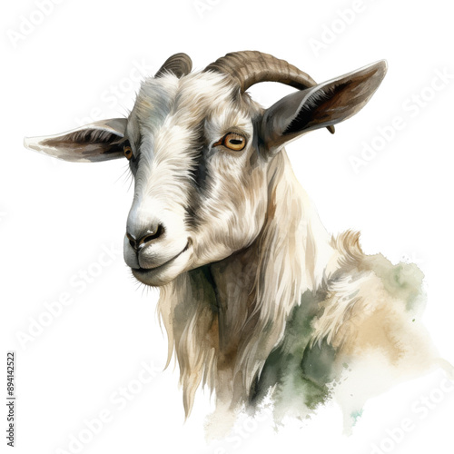 goat isolated on white background