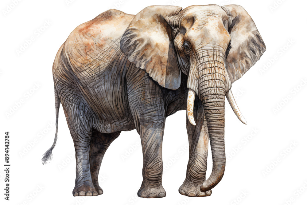 Obraz premium elephant isolated on white