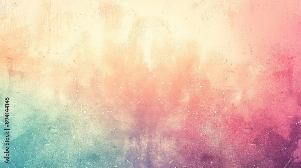 Fototapeta premium Abstract watercolor background with warm and cool pastel tones