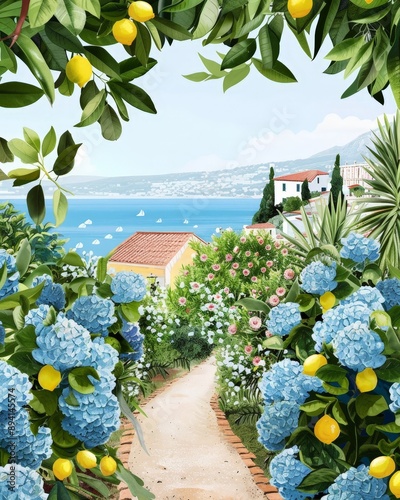 beautiful Mediterranean coa...