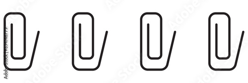 link icon, paperclip icon. attached link file icon, internet web page URL icon, attachment , document, office paper clip icon symbol