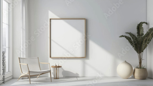 City Chic: Modern Home with Frame Mockup
