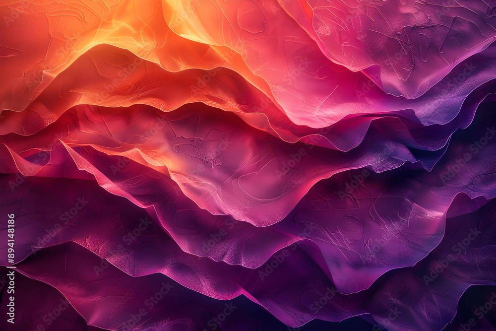 Abstract Wavy Purple and Orange Background Abstract Wavy Purple and Orange Background