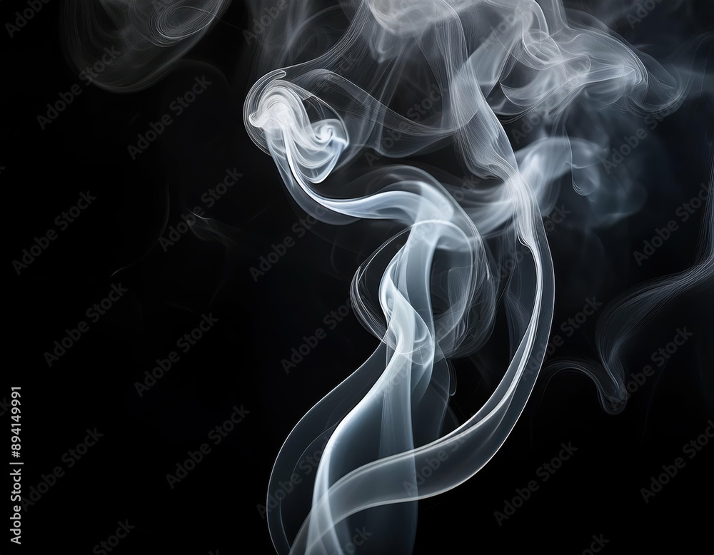Elegant Abstract Smoke Art: Organic Shapes and Mysterious Trails Elegant Abstract Smoke Art: Organic Shapes and Mysterious Trails