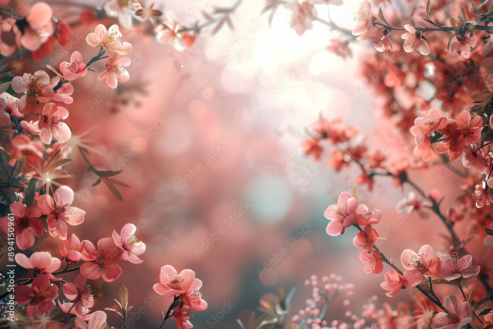 Pink Blossoms in Springtime Pink Blossoms in Springtime