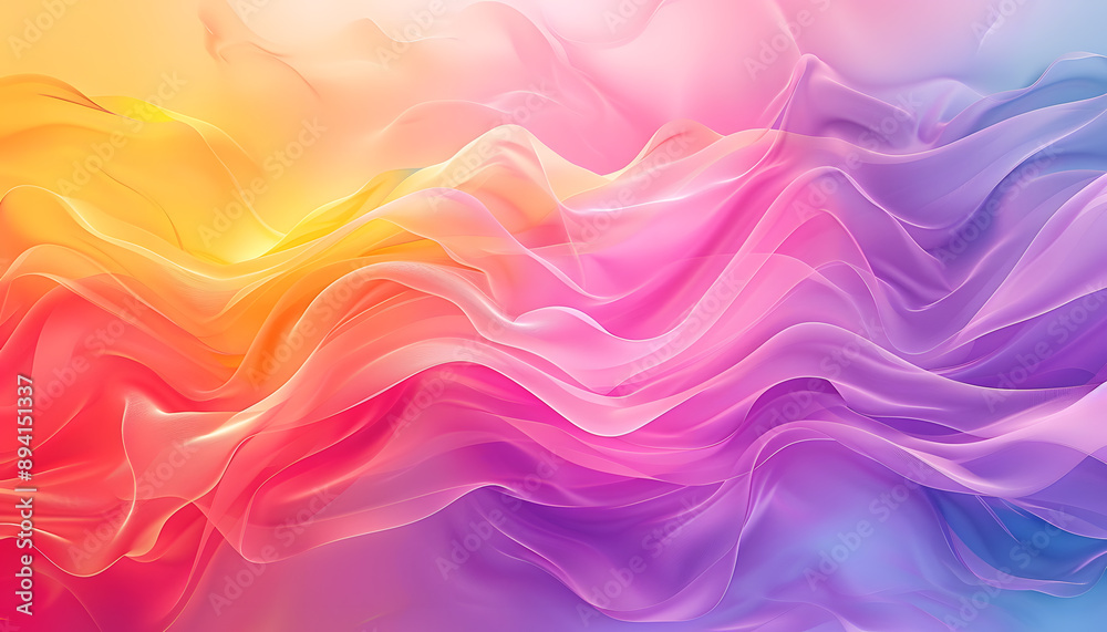 Obraz premium Colorful wallpaper with smooth color transitions