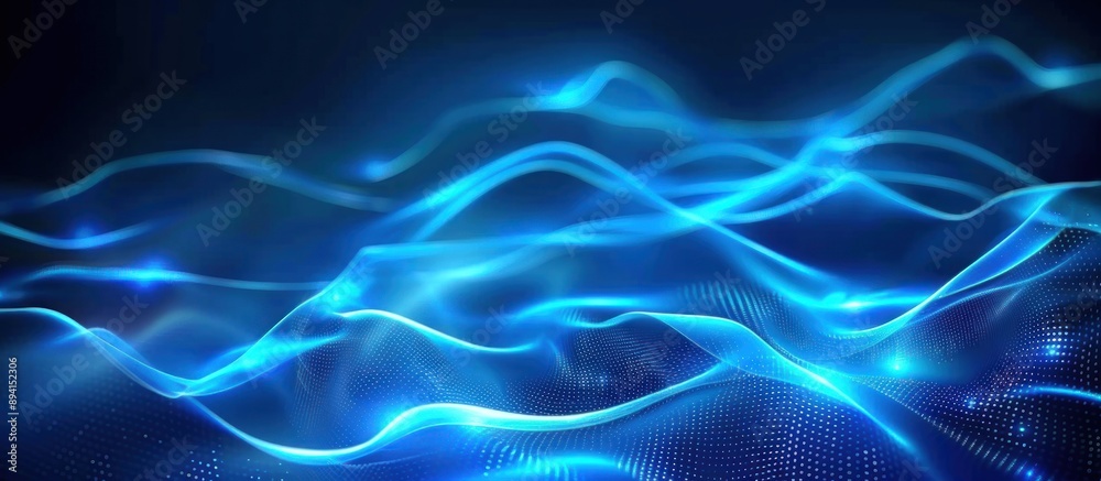 Abstract Blue Waves Digital Art Abstract Blue Waves Digital Art