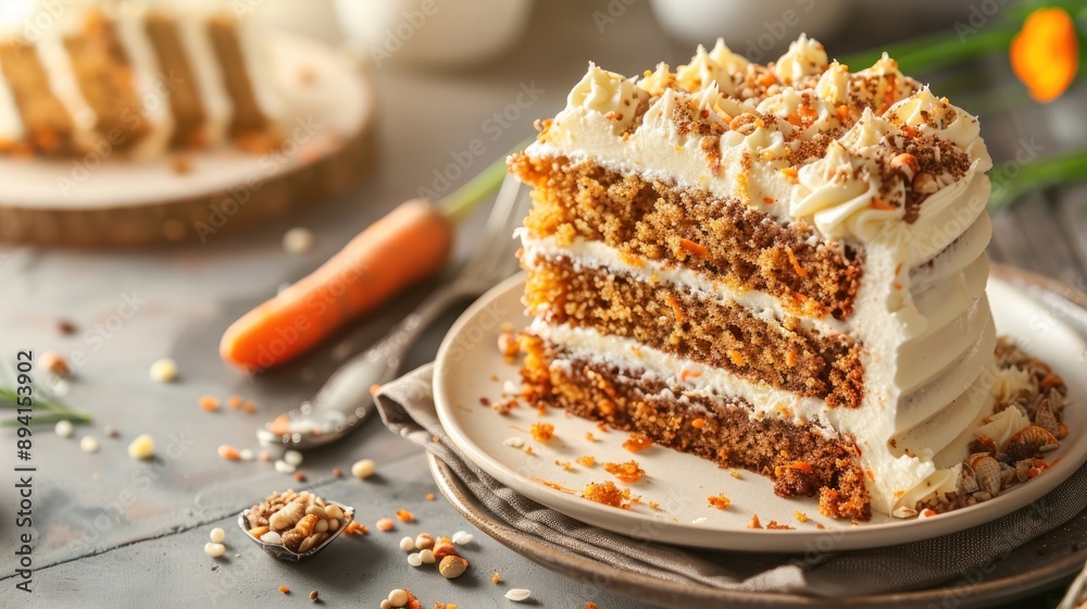Delicious Carrot Cake Slice Delicious Carrot Cake Slice