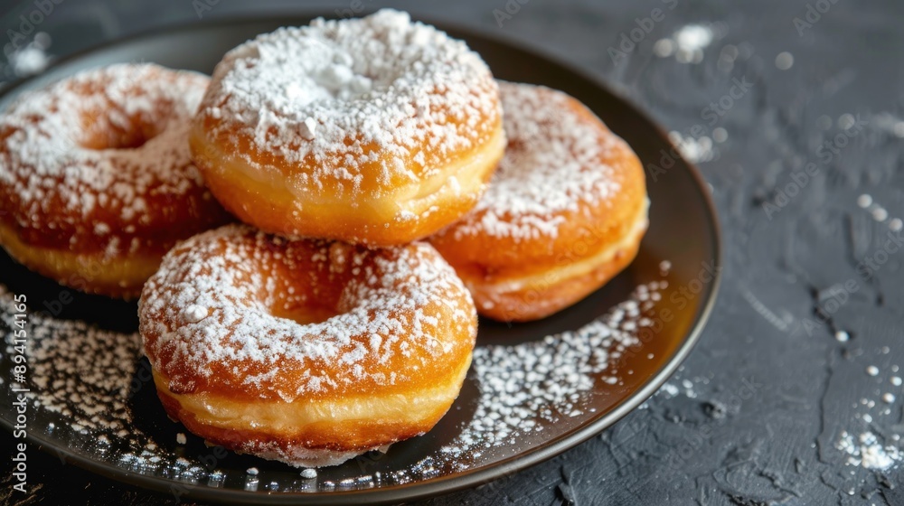 Powdered Sugar Donuts Powdered Sugar Donuts