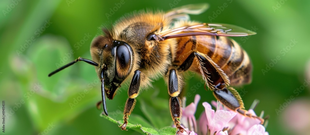 Close-Up of a Honey Bee Close-Up of a Honey Bee