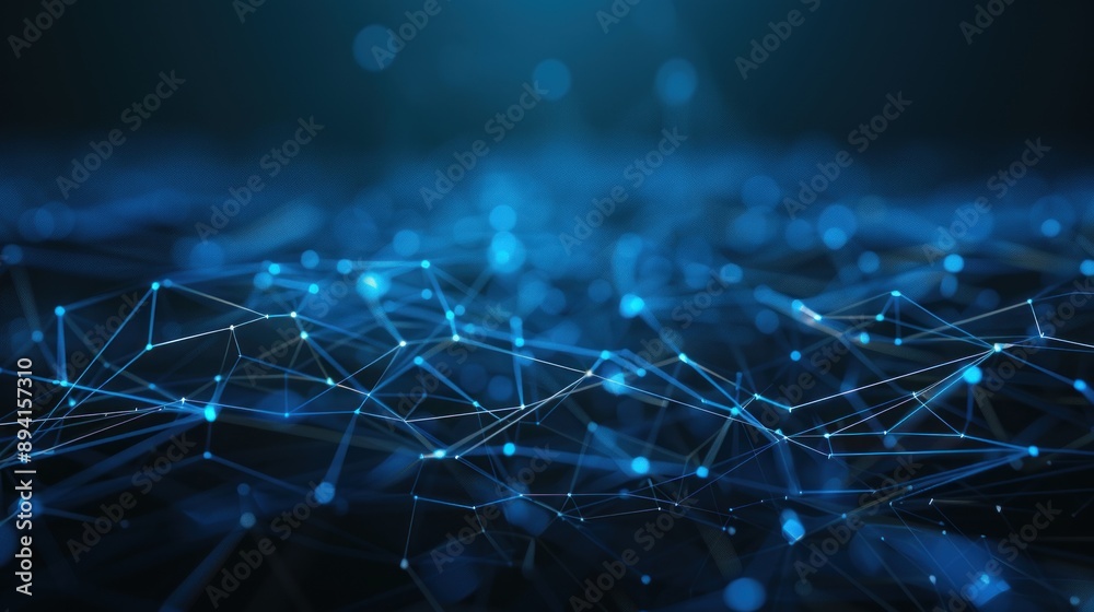 Obraz premium 3d rendering geometric lines network