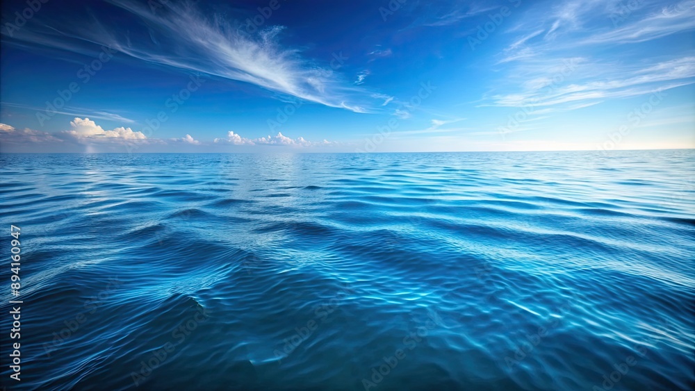 Fototapeta premium Background of the sea surface, vertically, ocean, water, nature, waves, blue, aquatic, marine, underwater, ripple