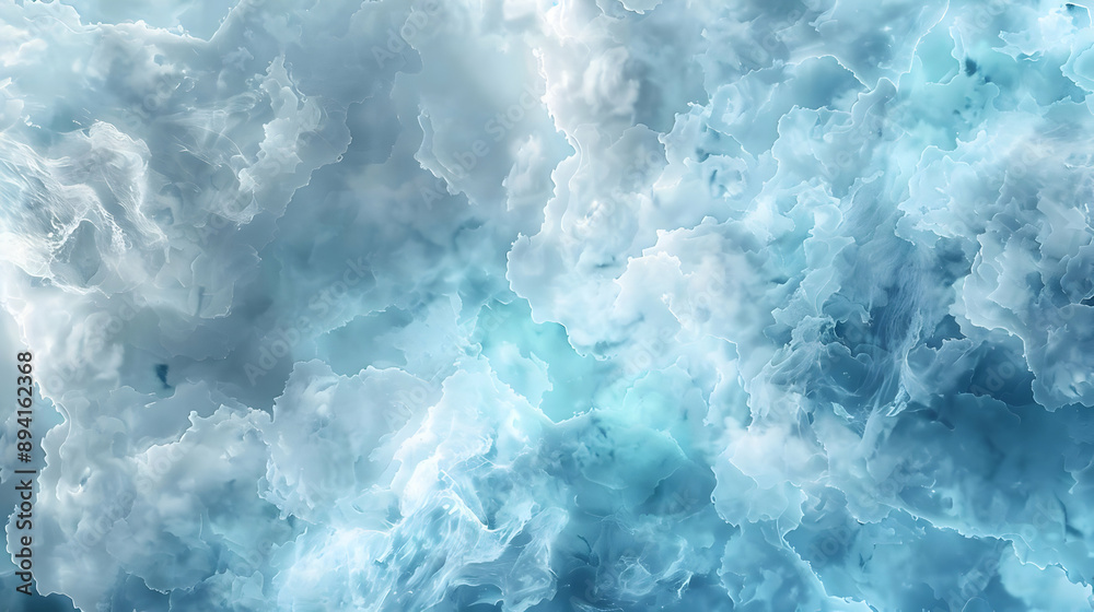 Obraz premium Abstract Blue Watercolor Cloud Background