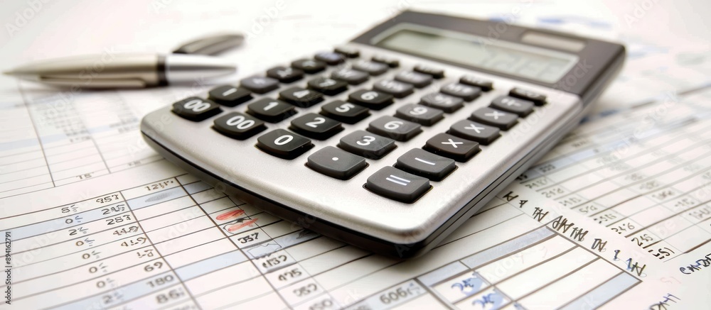 Calculator and Spreadsheet: A Close-up View of Business Tools Calculator and Spreadsheet: A Close-up View of Business Tools