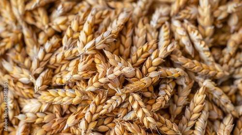 Background of organic wheat grown from sprouted grains.