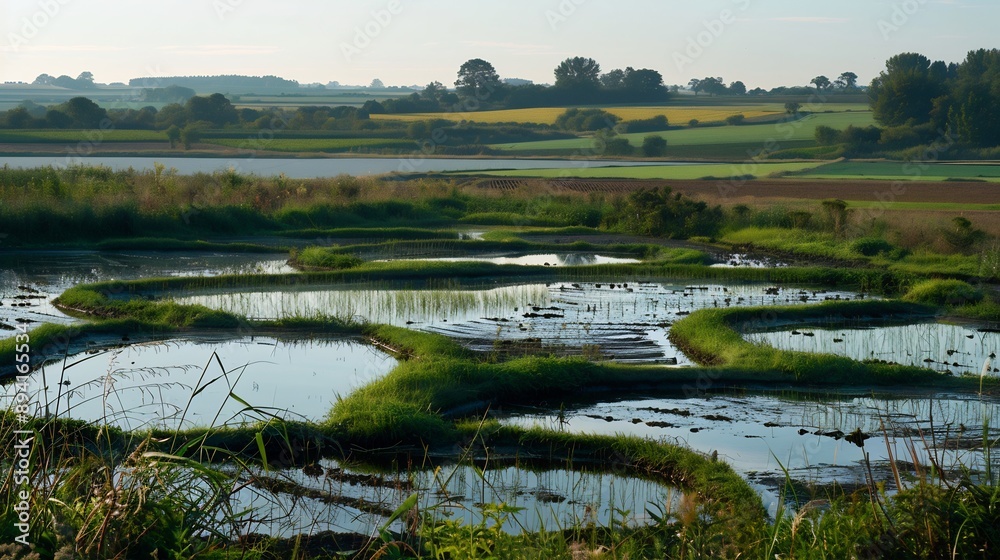 Salt Pans in a Rural Landscape