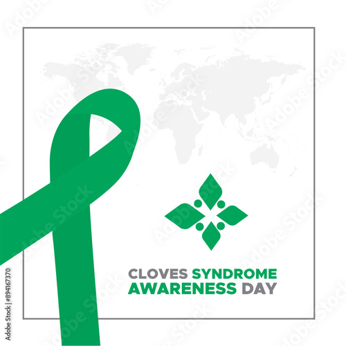 Cloves Syndrome Awareness Day, Cloves Syndrome Awareness Day held on 03 August, Cloves Syndrome Awareness Day stock illustration and vector illustration, eps file.
