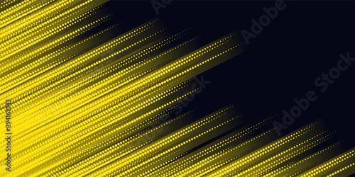 yellow halftone on blue background. Vector dotted sparkles or halftone shine pattern texture Pop Art Style Background. vector illustration photo