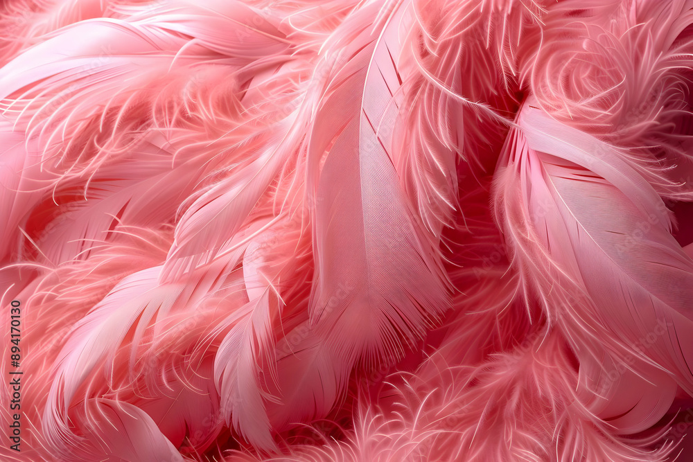 Pink Feather Texture Background Pink Feather Texture Background